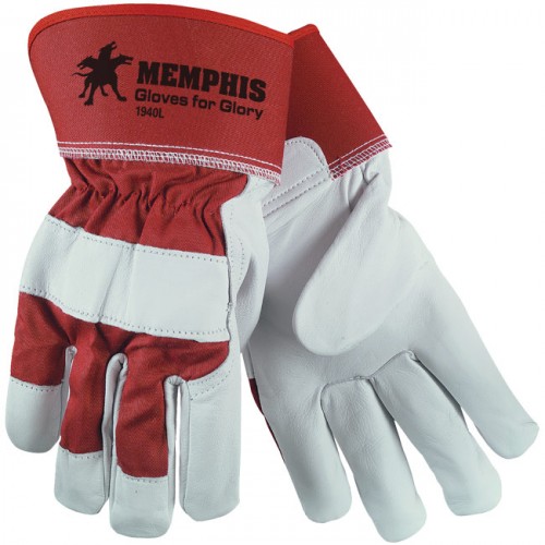 MCR Safety 1940L Gloves For Glory Leather Palm Work Glove with Safety Cuff